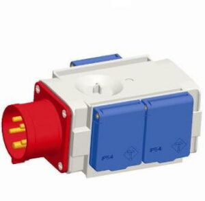 Adapter 400V 16A 3X230V IP44 TN_8546