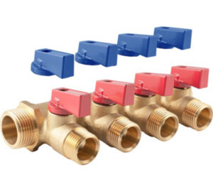 Kollektor 1"sv x 1/2" x 4 23122