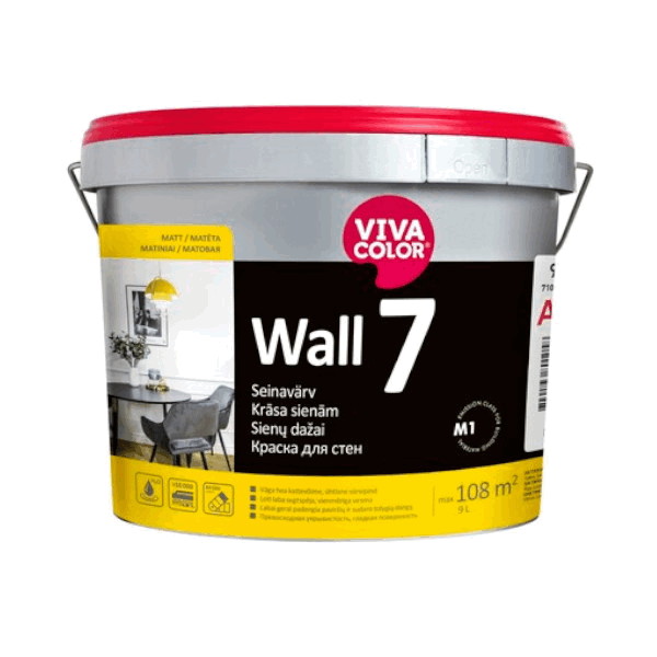 Seinavärv WALL 7 A-valge 11,7l 502194392