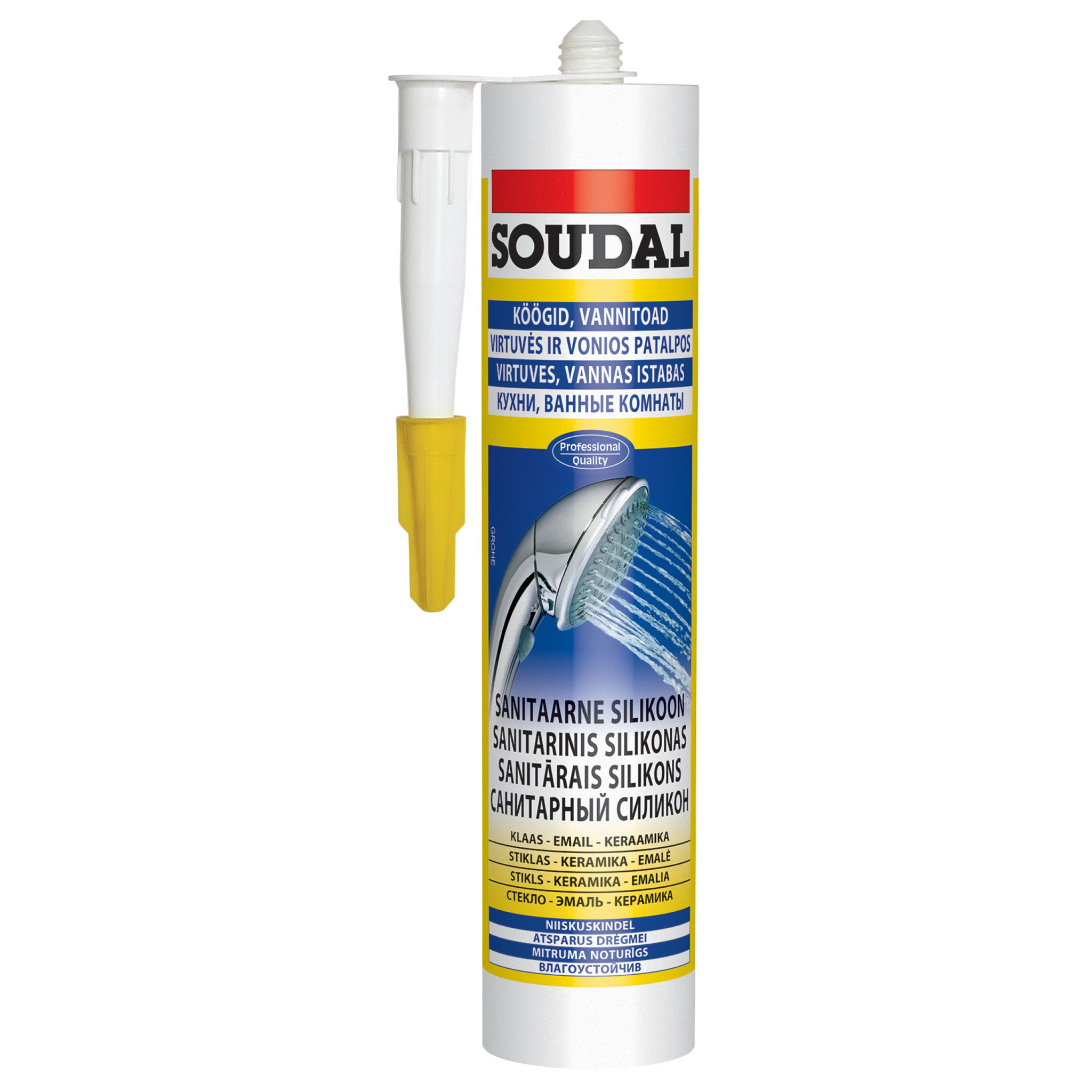 Soudal sanitaarsilikoon valge 280ml 117336