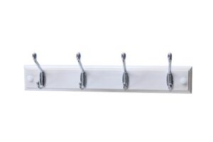 Nagi 4 konksu kroom, MDF valge 194HPCWHITE