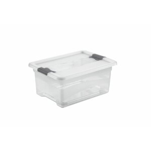 Kast Crystal-box 12l, kaanega, valge
