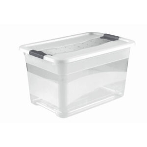 Kast Crystal-box 52l, kaanega, valge