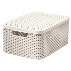 Kast kaanega Style M 18l, valge 205848