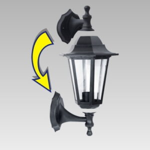 Välisvalgusti CAPRI must 60W E27 IP44 3080