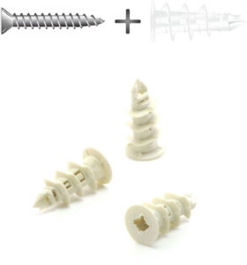Kipsitüübel 4,5x35 metall+kruvi 100tk/pk 80-K8014