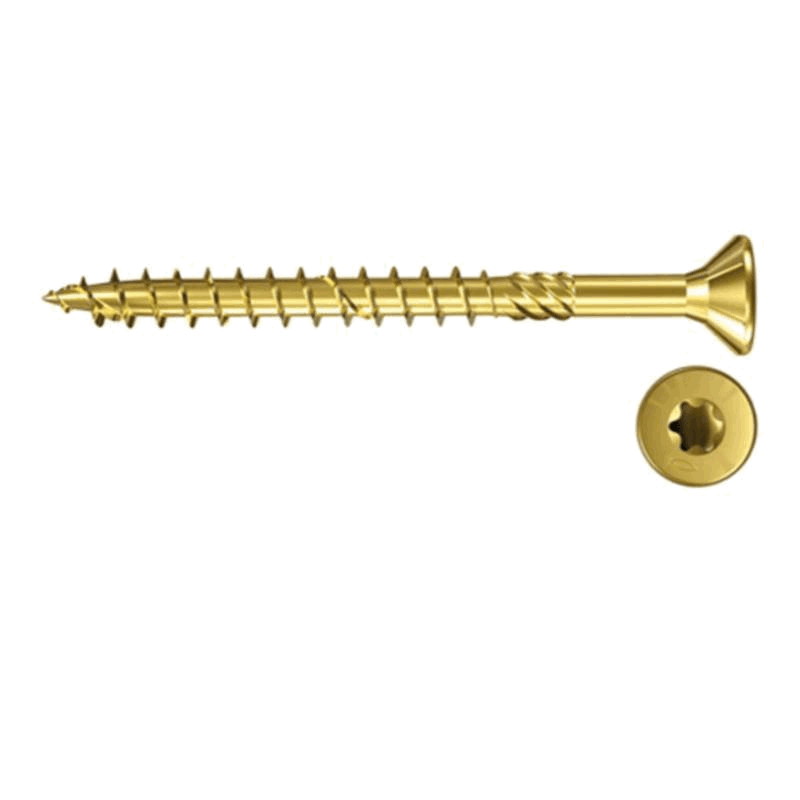 Puidukruvi pp 6,0x200/72 kollane 100tk/pk 80-K0460200