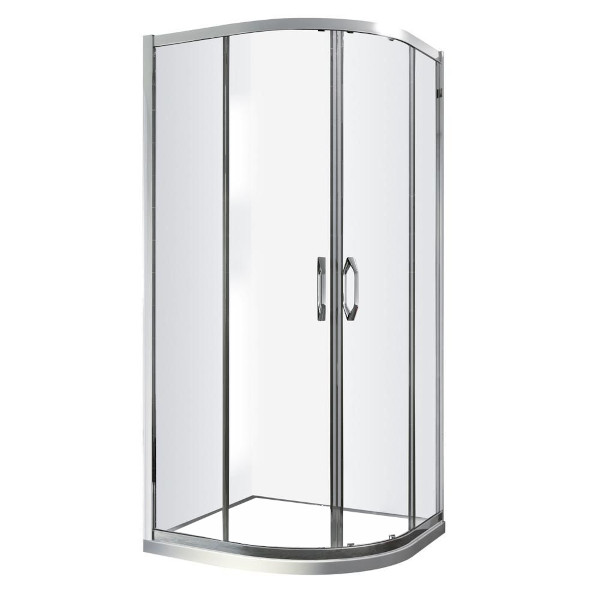 Dušinurk aluseta Vento Tivoli 90x90x190cm, tumehall klaas 6mm, R550 44221
