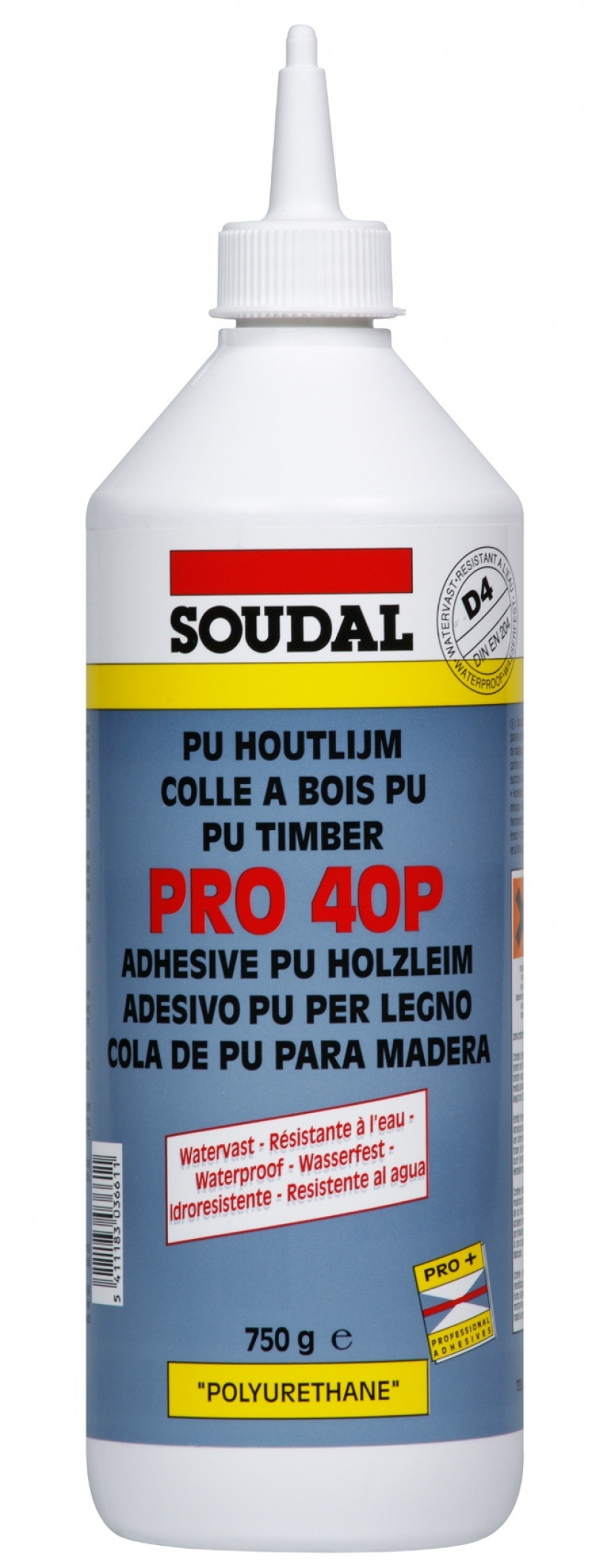 Soudal liim PRO 45P PU Rapid 750ml 108765
