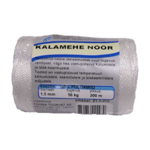Nöör 1,5mm/200m valge 18-Z1,5/200