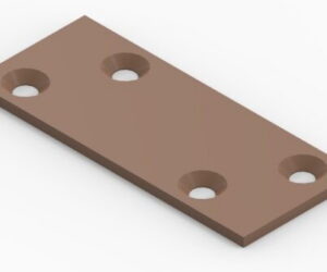 Plaat 60x25x2,0 fers.pruun 5tk 74657