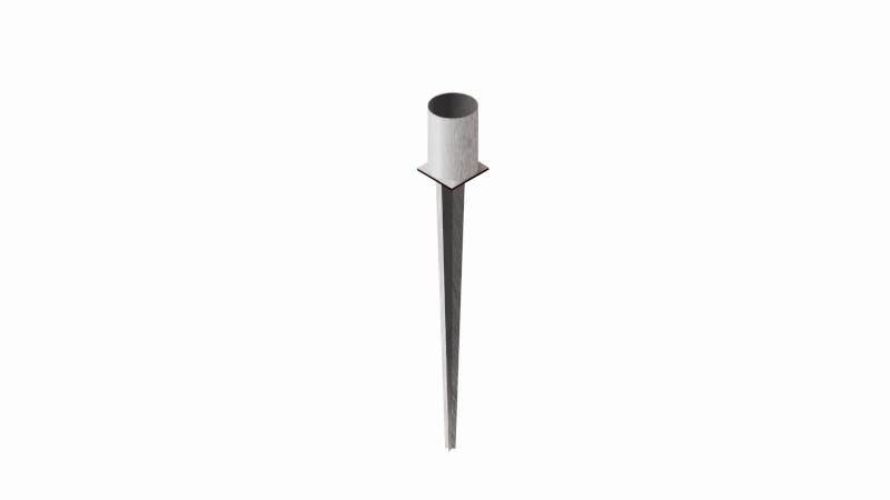 Postijalg ümar 100mm vaiaga L750mm tüüp A 73912