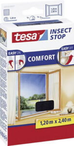 Putukavõrk Comfort aknale 1,2x2,4 must 55918-00021-00 (1)