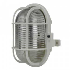 Valgusti ovaalne valge 60W, IP44, E27 03331S