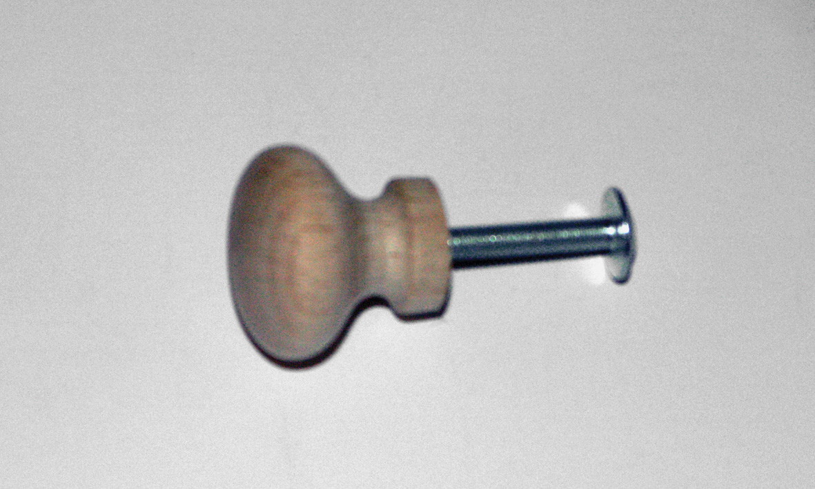 Mööblikäepide nupp G104 25mm lakkimata