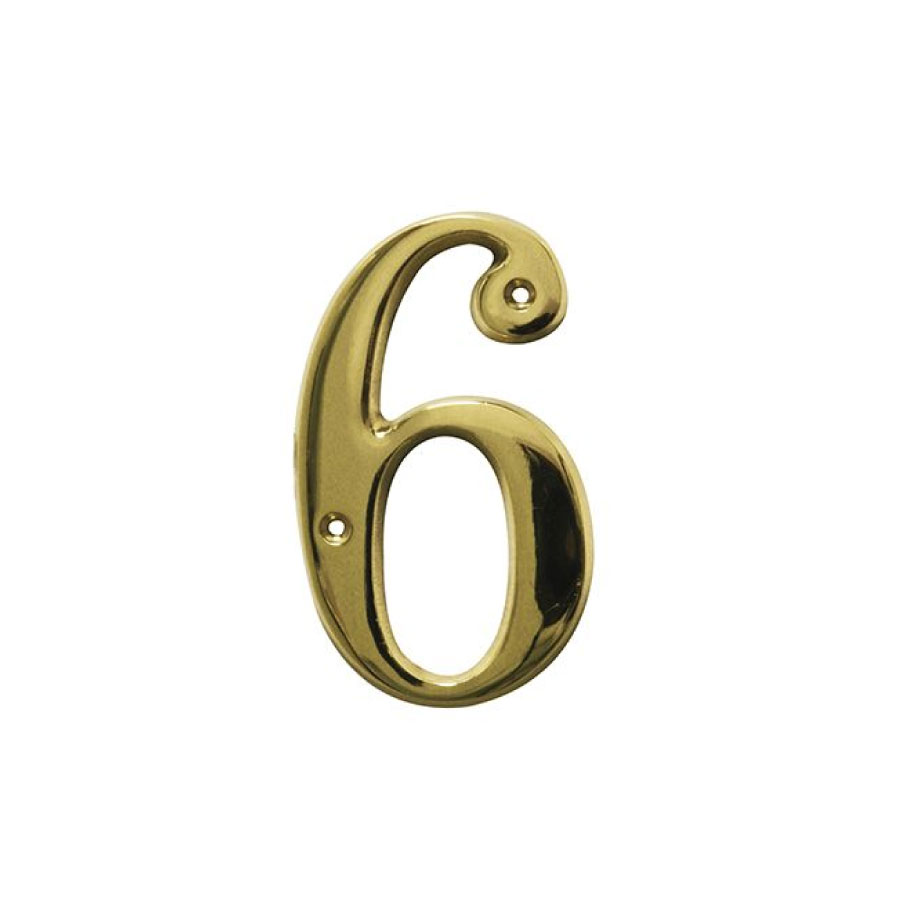 Number 6 plastik ME 50mm NUM 6 Pl/ME