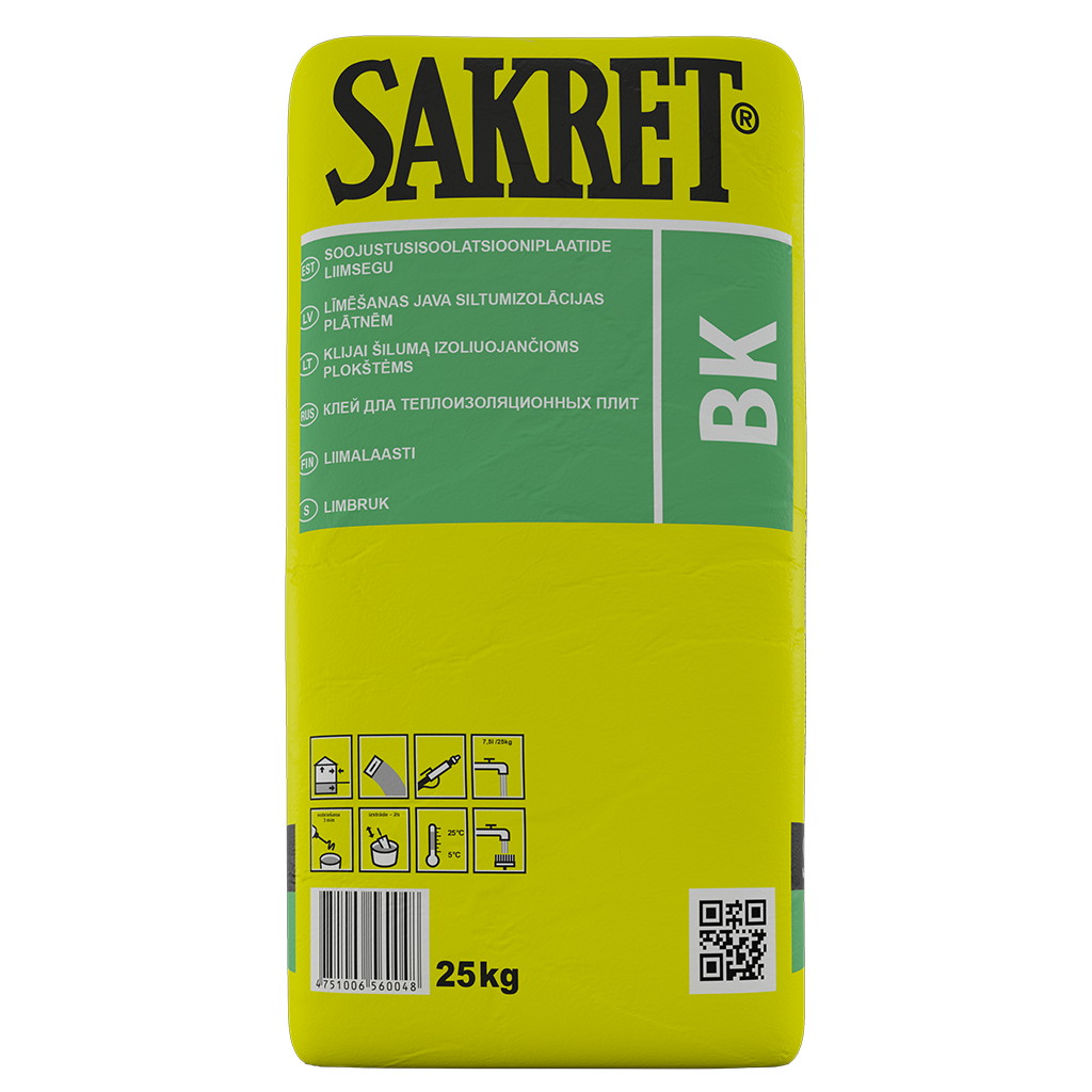 Vahtp.liim Sakret BK 25kg