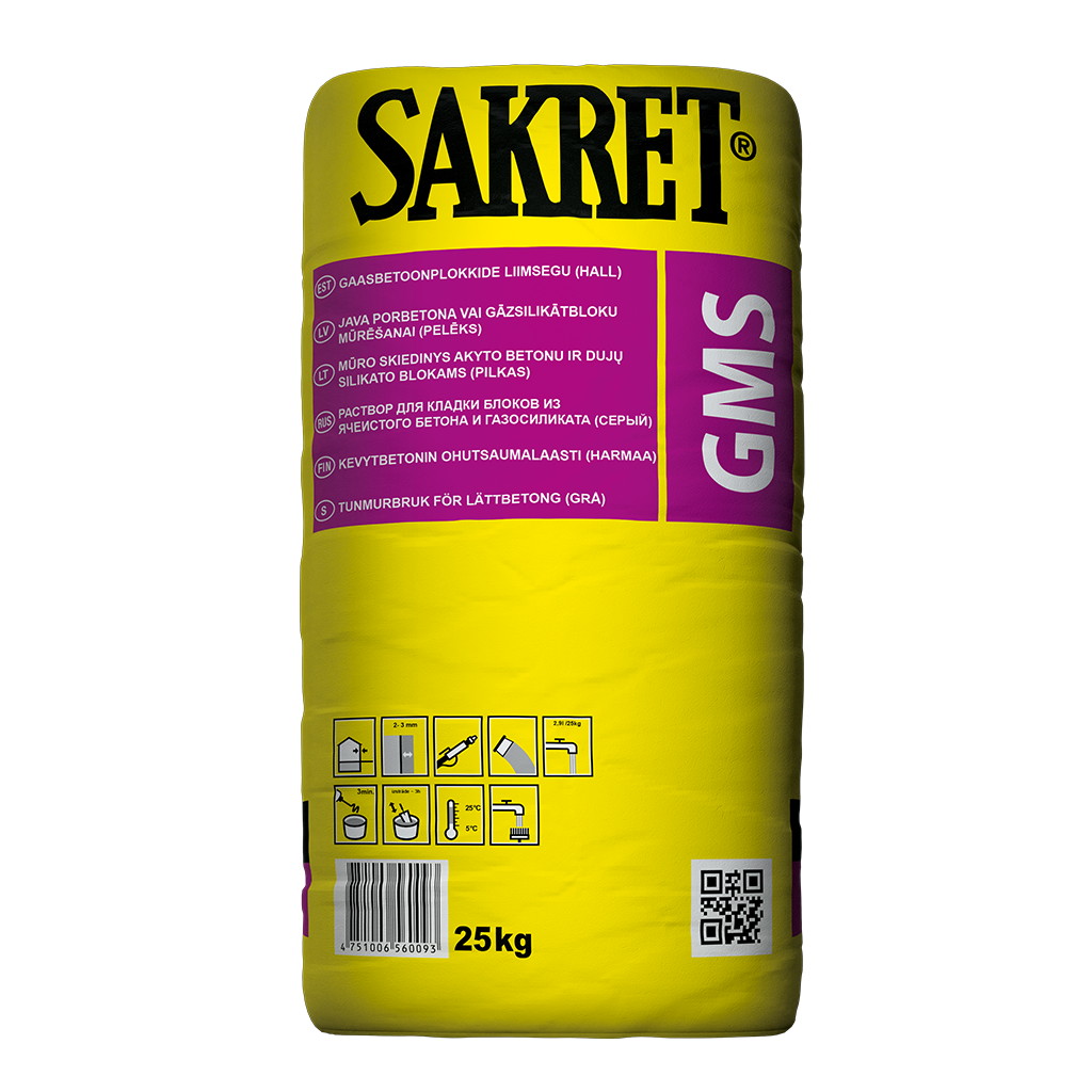 Plokiliim Sakret GMSW 25kg