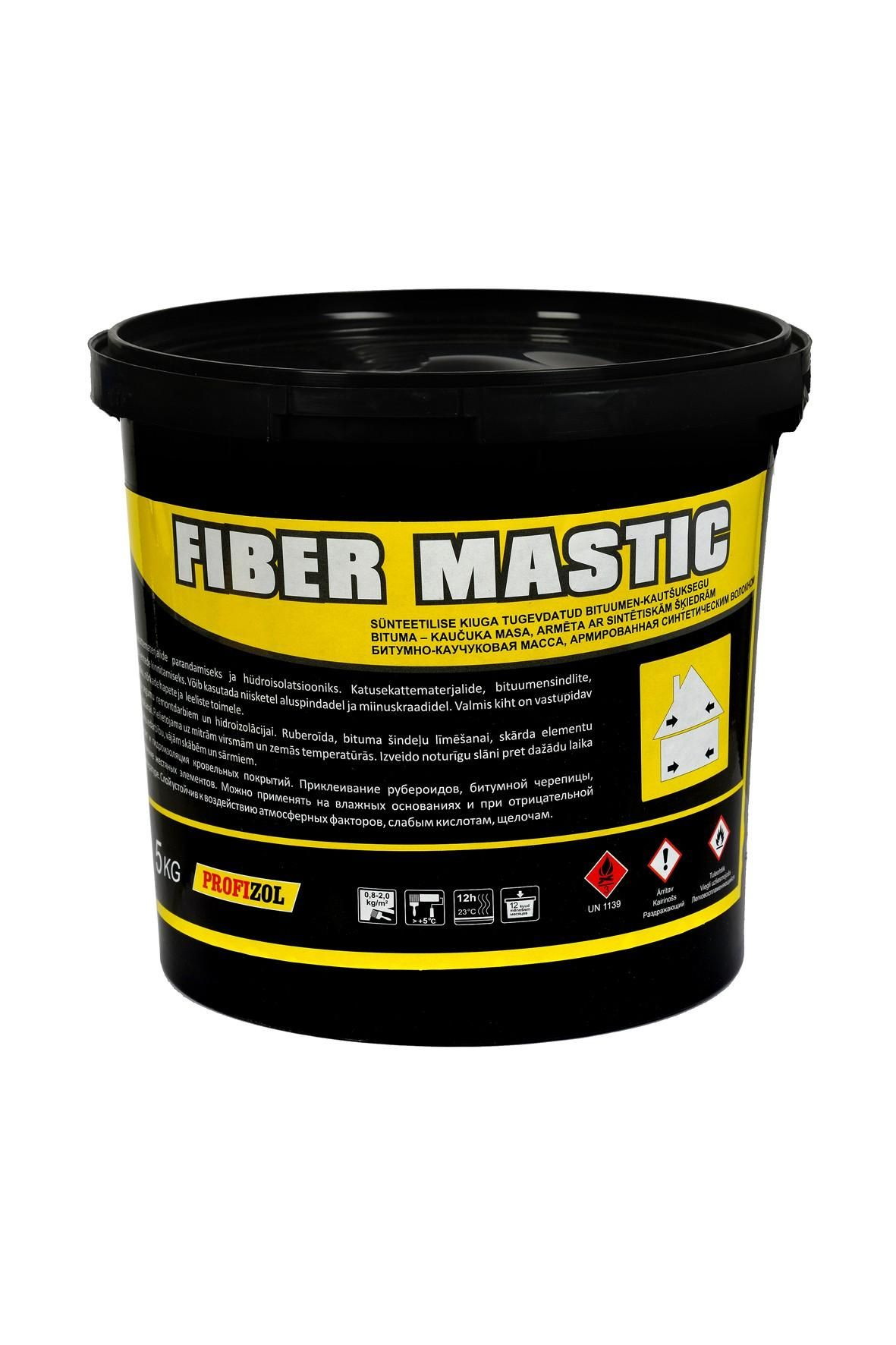 Bituumen Profizol Fiber Mastic 5kg 222002