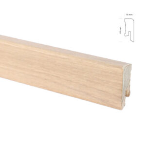 Sokliliist 16x40mmx2,4m spoon 6186 tamm, valge, matt lakk