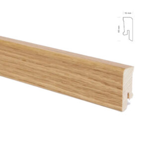 Sokliliist 16x40mmx2,4m spoon 6186 tamm, lakk