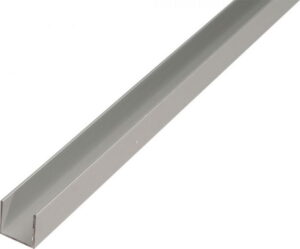 Alumiinium profiil U 8,2x10,1x1,3mm/2m hõbe 05065