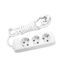Pikendusjuhe Panasonic 3pesa 3m 3G1,5mm2 16A valge W4332