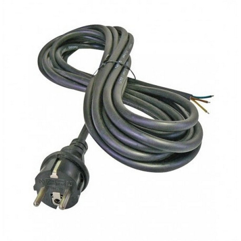 Pistikuga juhe, kumm, 3m,16A, must 1102