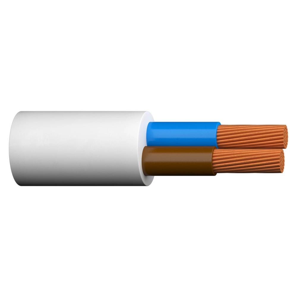 Elektrikaabel 2x0,5mm2 kiuline, ümar H03VV-F NKT (100m) 5089