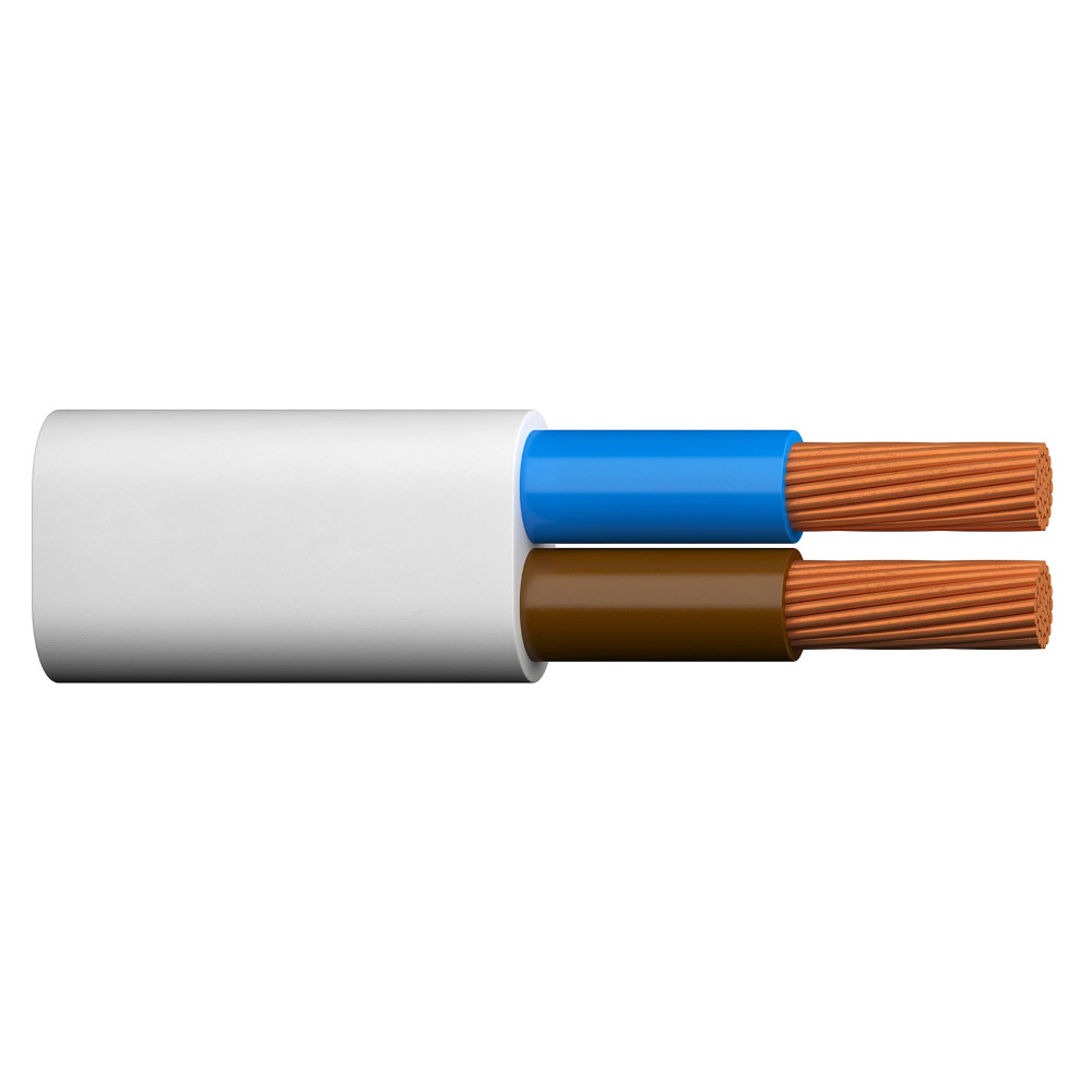Elektrikaabel 2x0,75mm2 kiuline, lapik NKT (100m) 5075