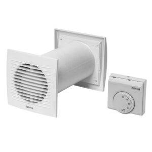 Ventilatsioonikomplekt termostaadiga d100mm SPKT100