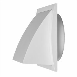 Ventilatsioonirest 190X190 ¤125mm plast välimine tagasilöögiklapiga ND12FV