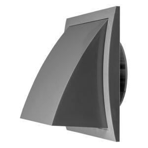Ventilatsioonirest 190X190 D125mm plast klapiga hall ND12FVP