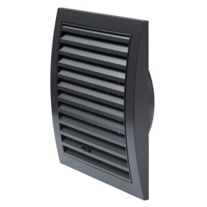 Ventilatsioonirest 190X190 ¤125mm plast reguleeritav antratsiit ND12RA