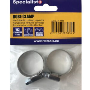 Voolikuklamber käepidemega 12-22mm 2tk/pk roostevaba 81-80022