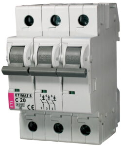 Kaitselüliti ABB C 20A 3F 3M 6kA 2CDS213001R0204