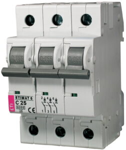 Kaitselüliti ABB C 25A 3F 3M 6kA 2CDS213001R0254