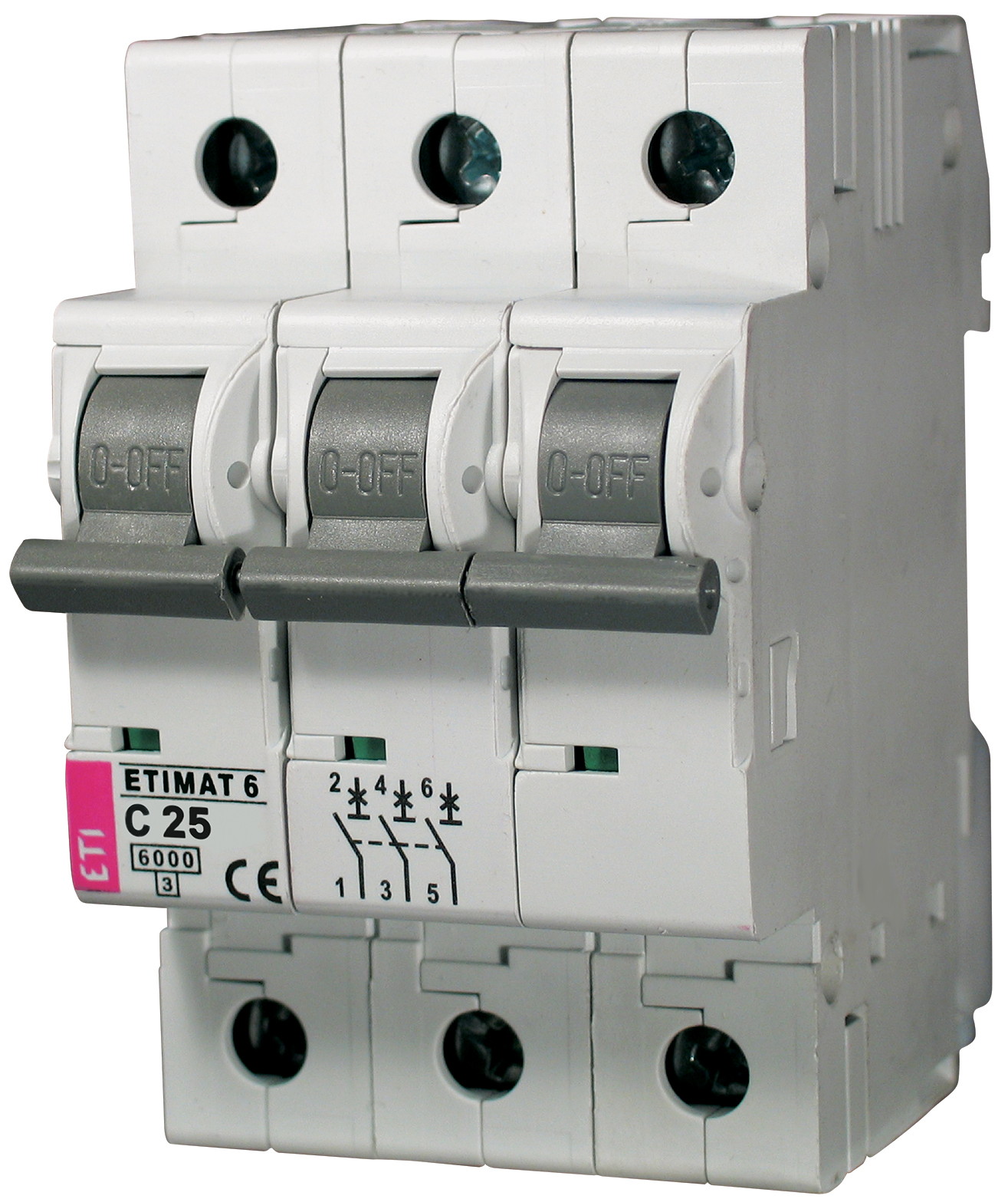Kaitselüliti ABB C 25A 3F 3M 6kA 2CDS213001R0254