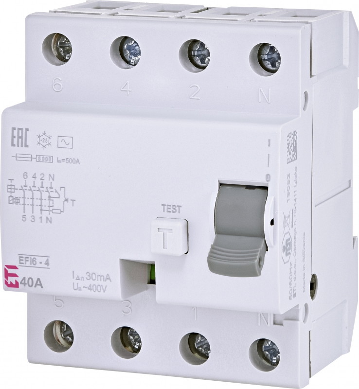 Rikkevool ABB 40A 3F 4M 30mA 2CSF204004R1400