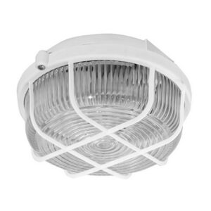 Valgusti ümar valge kattega 100W, IP44, E27 03334S