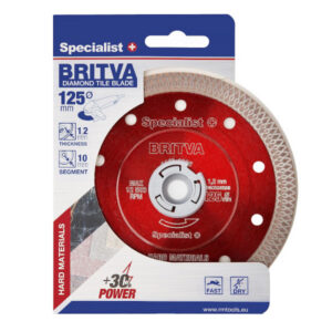 Teemantlõikeketas BRITVA SPECIALIST+ 125x1,2x22 mm 11/2-4125