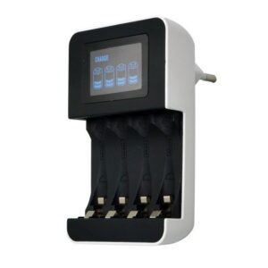 Akulaadija SOLIGHT AC230V 450mA 4kanalit AAA/AA DN25