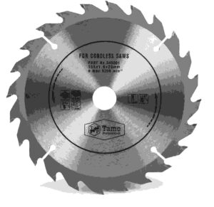 Saeketas akuketassaele 165x20mm/24T TN_3335