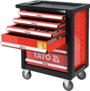 Tööriistakapp rullikutega 6sahtlit 185 osa 16-YT55307