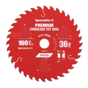 Saeketas160x36Tx20mm Premium Specialist 51/2-16036