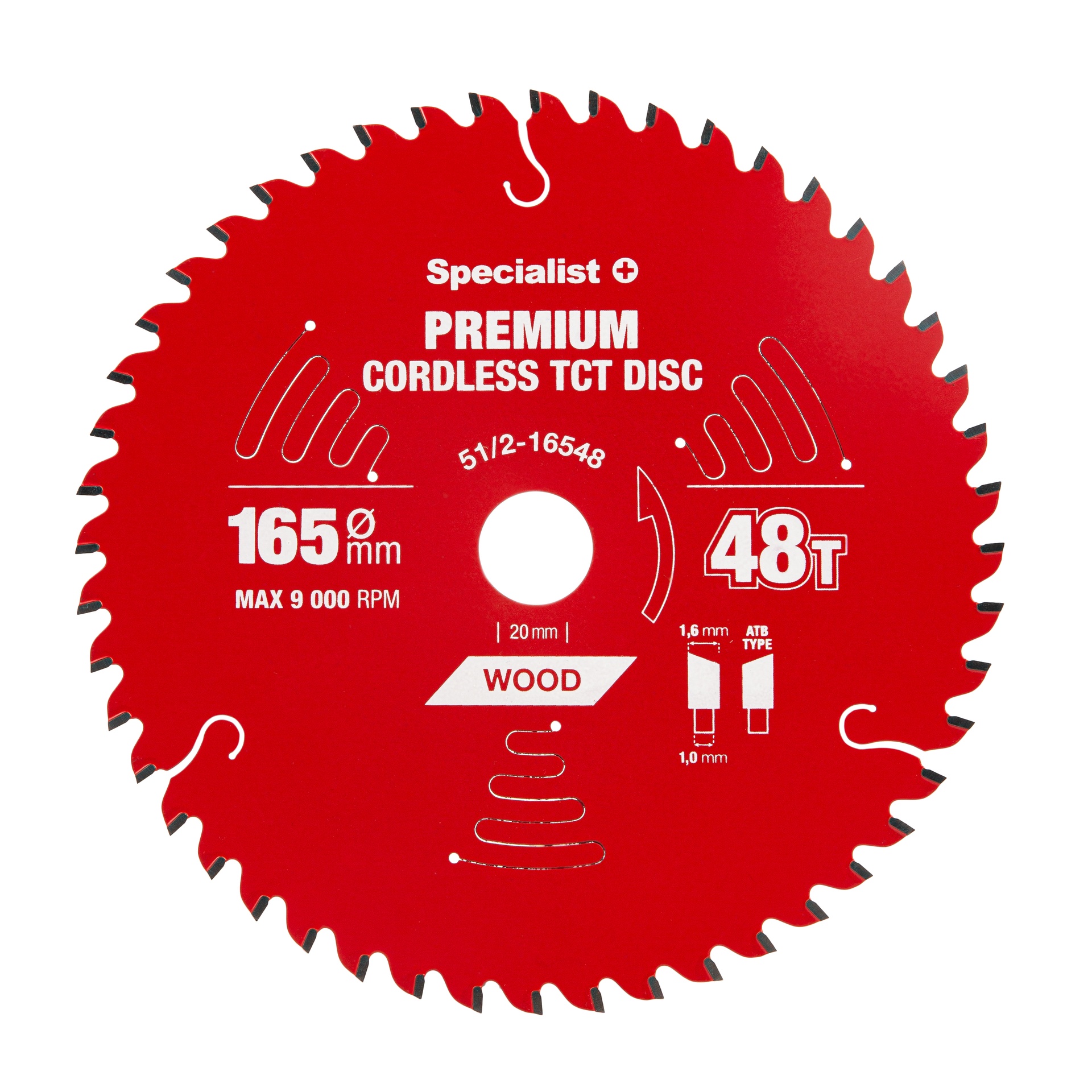 Saeketas 165x48Tx20mm Premium Specialist 51/2-16548