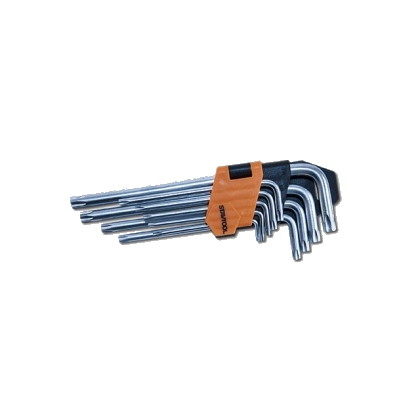 TORX võtmete komplekt LONG 9-osa, T10-T50 XT0815