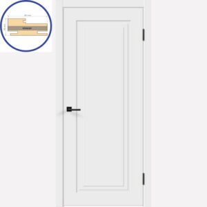 Siseuks LAR PVC02 M7x21 valge klaasita