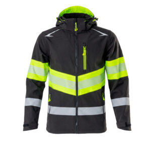 HW Fenix softshell Hi-Vis kollane/must S