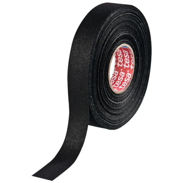 Tekstiilisoleerteip 25mx19mm +150°C must